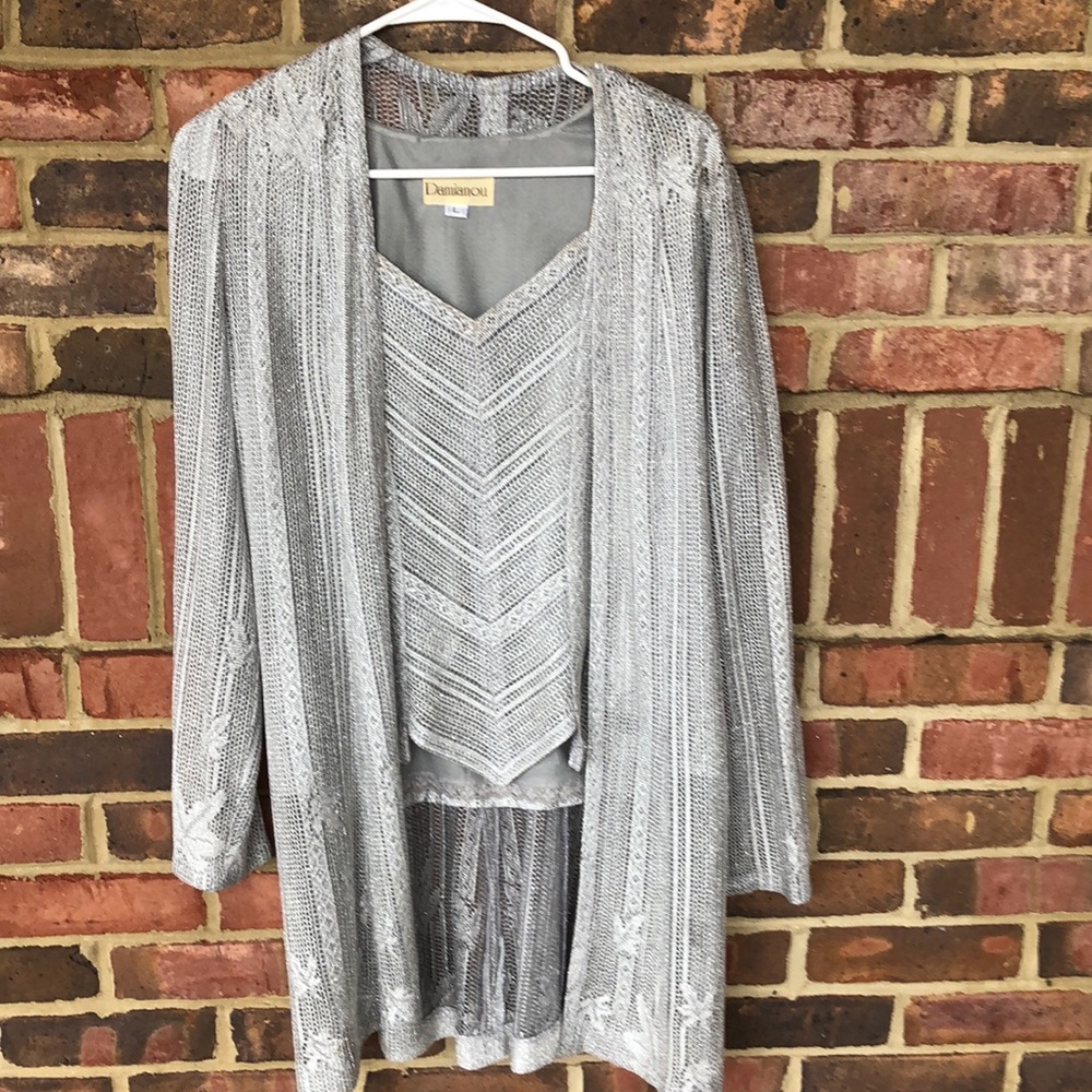 Damian silver grey dress